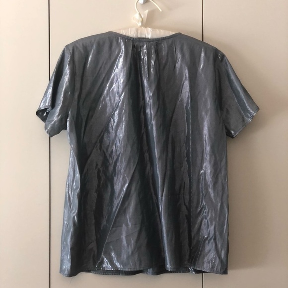 Velvet by Graham & Spencer Metallic Top Size S - Picture 9 of 15